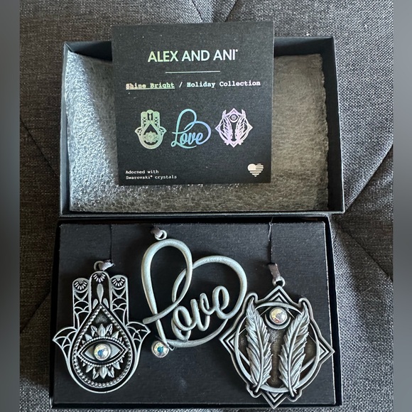 Alex and Ani Silver Love and Protection Ornaments - Picture 2 of 5
